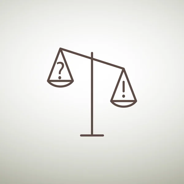Масштаби ікони справедливості — стоковий вектор