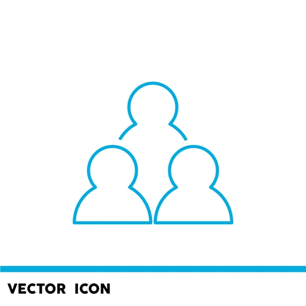 Группа людей простая иконка веб — стоковый вектор