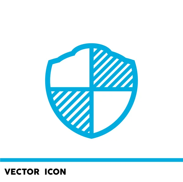 Pictogram van het web eenvoudig schild — Stockvector