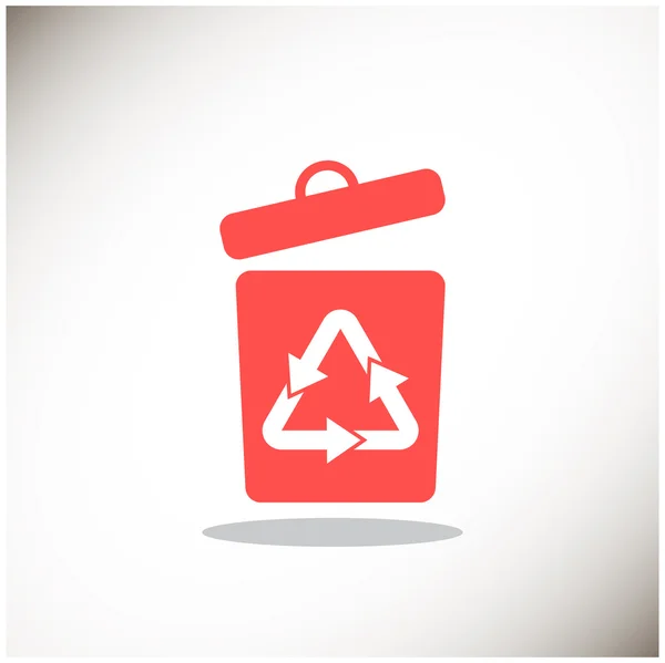Simbolo di riciclaggio dei rifiuti — Vettoriale Stock