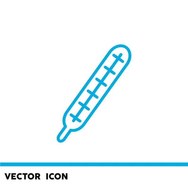 Termómetro médico icono web — Vector de stock