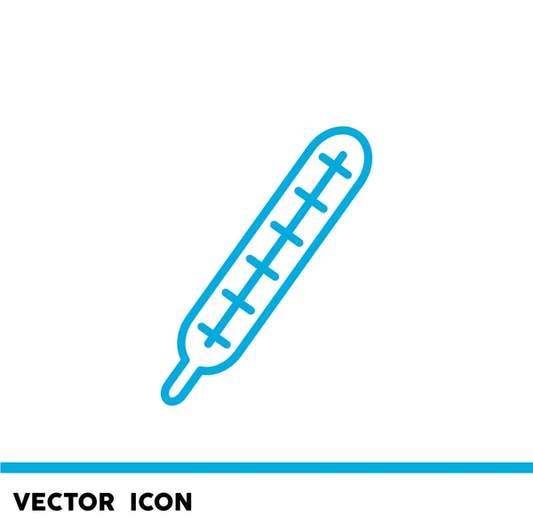 Termômetro médico ícone web — Vetor de Stock