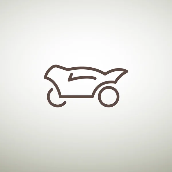 Motorfiets web pictogram — Stockvector