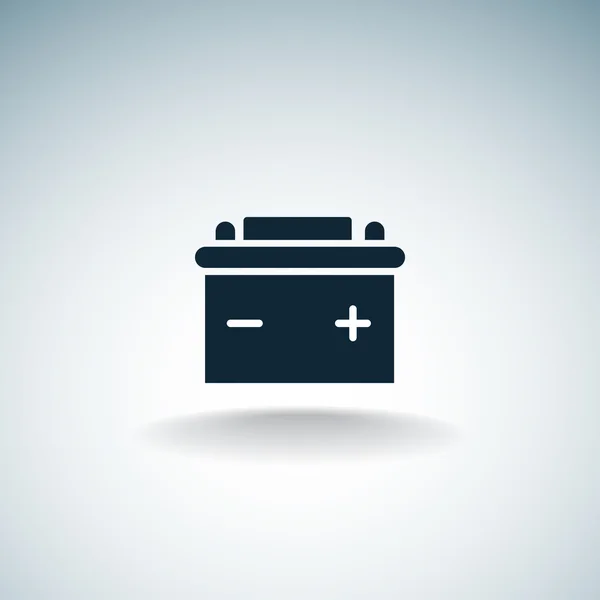 Simple coche batería web icono — Vector de stock