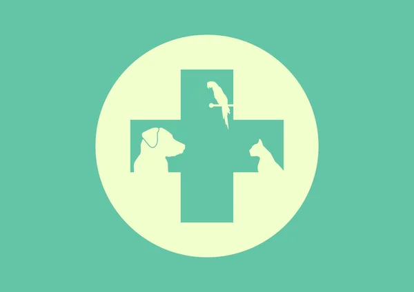 Икона ветеринарной помощи — стоковый вектор