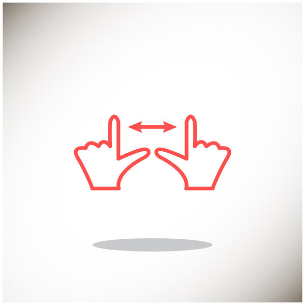 Touch screen web icon