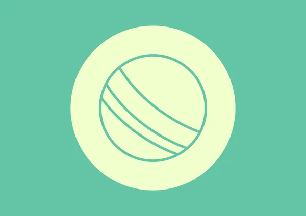 Pelota de playa icono web — Vector de stock
