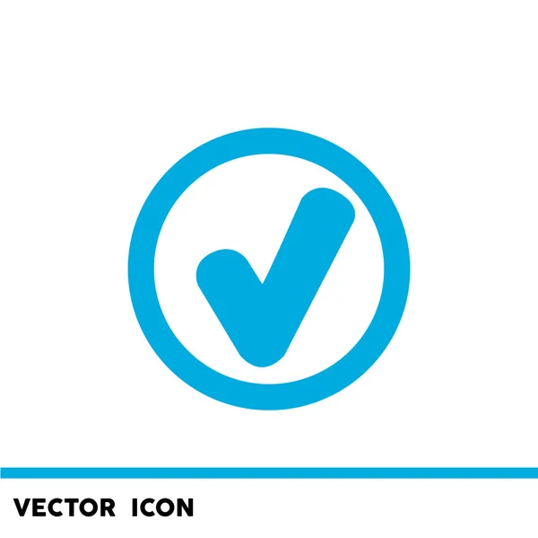 Chek mark met teek pictogram — Stockvector