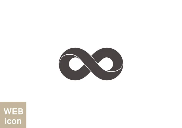 Infinity symboolpictogram web — Stockvector