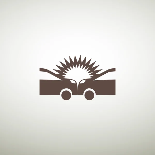 Auto ongeluk pictogram — Stockvector