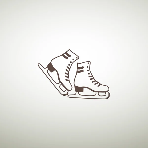 Skate schoenen web pictogram — Stockvector