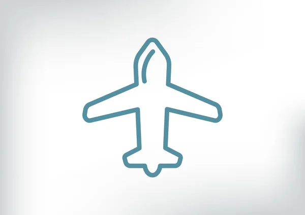 Icono web aeronave — Vector de stock