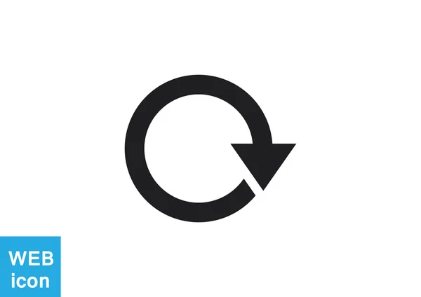 Cercle avec icône web flèche — Image vectorielle