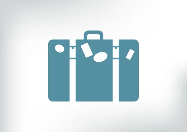 Bag tourist icon — Stock Vector