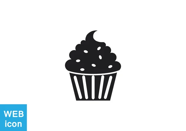 Cupcake dessert web icon — Stock Vector