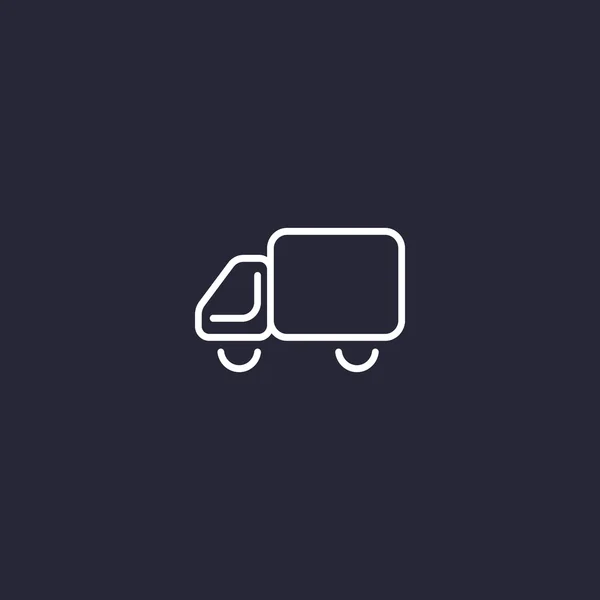 Проста веб- значок вантажівки — стоковий вектор