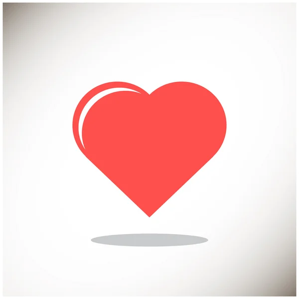 Icono web simple corazón — Vector de stock