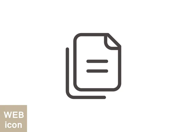 Dosyaları veya belgeleri web simgesi — Stok Vektör