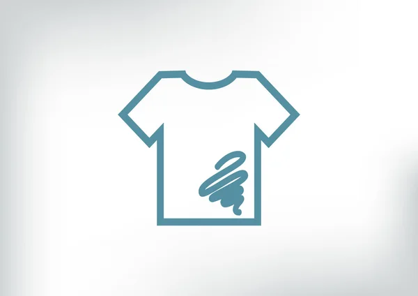 Camisa sucia icono — Vector de stock