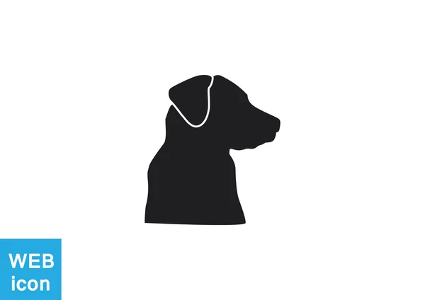 Signo con silueta de perro doméstico — Archivo Imágenes Vectoriales