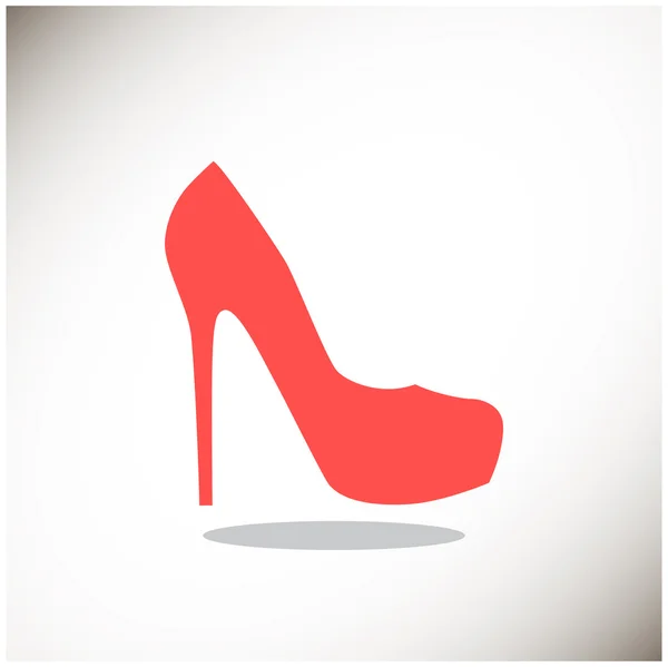 Icône Web de chaussure féminine — Image vectorielle