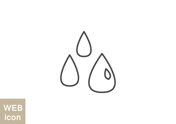 Liquid drops icon — Stock Vector