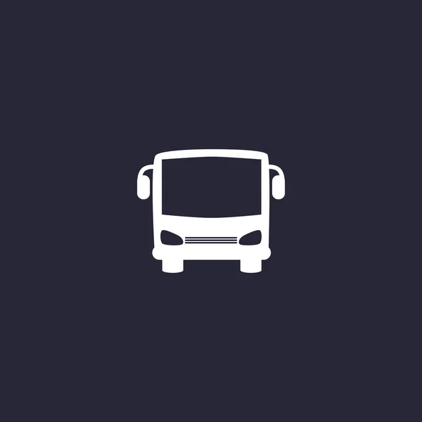Ikona webové jednoduchá autobus — Stockový vektor