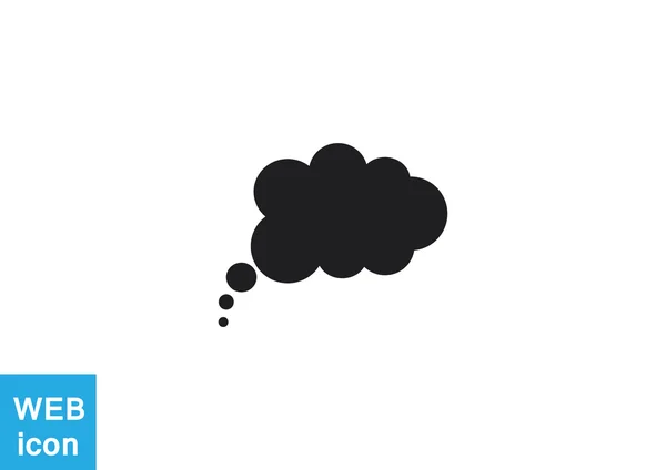 Cloud bubble simple web icon — Stock Vector