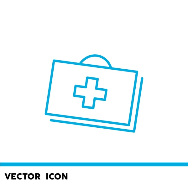 Caso médico icono web — Vector de stock