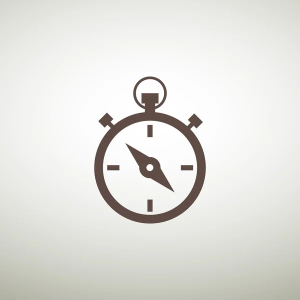 Eenvoudige stopwatch web pictogram — Stockvector