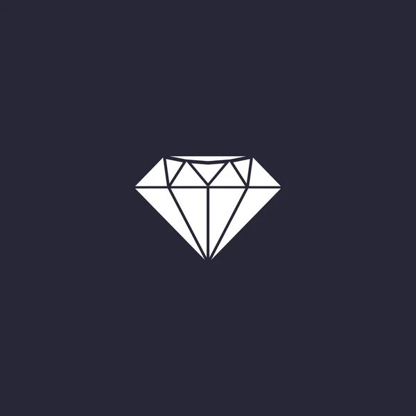 Icono web de diamantes, concepto de lujo — Vector de stock