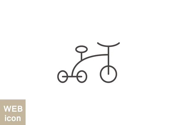 Dreirad-Ikone — Stockvektor