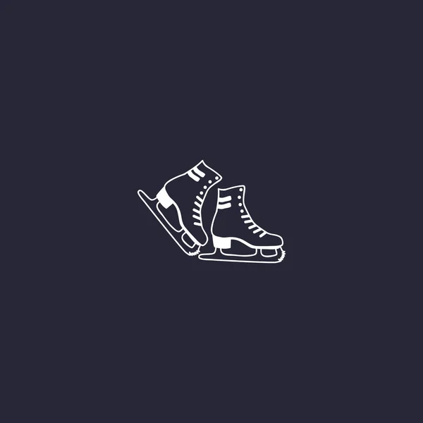 Skate schoenen web pictogram — Stockvector