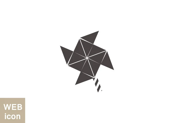 Viento juguete web icono — Vector de stock