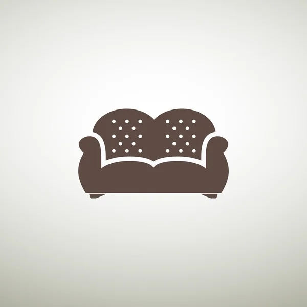 Иконка паутины дивана — стоковый вектор