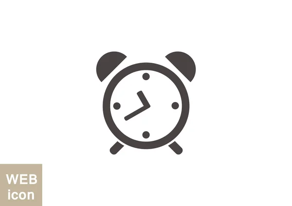 Ícone de relógio de alarme simples — Vetor de Stock