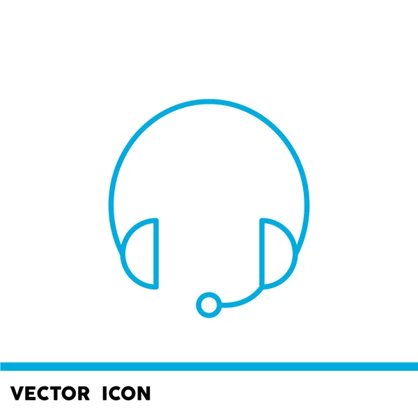Écouteurs garniture icône web — Image vectorielle