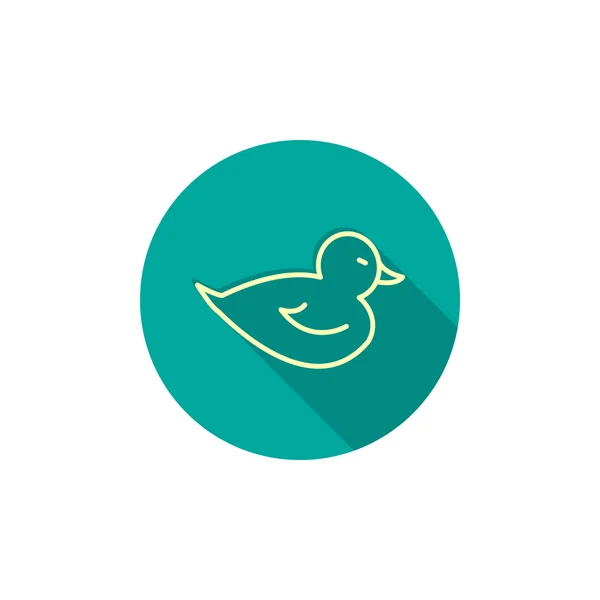 Juguete duckling icono web — Vector de stock