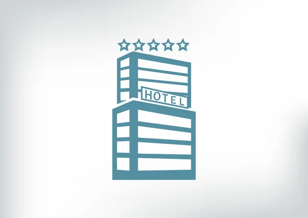 Hotel building icon — Stock Vector