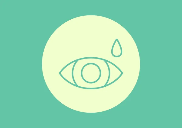 Augentropfen einfaches Symbol — Stockvektor