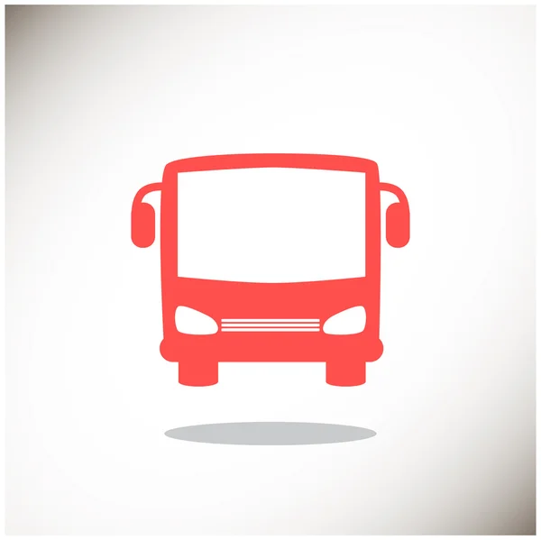 Eenvoudige bus web pictogram — Stockvector