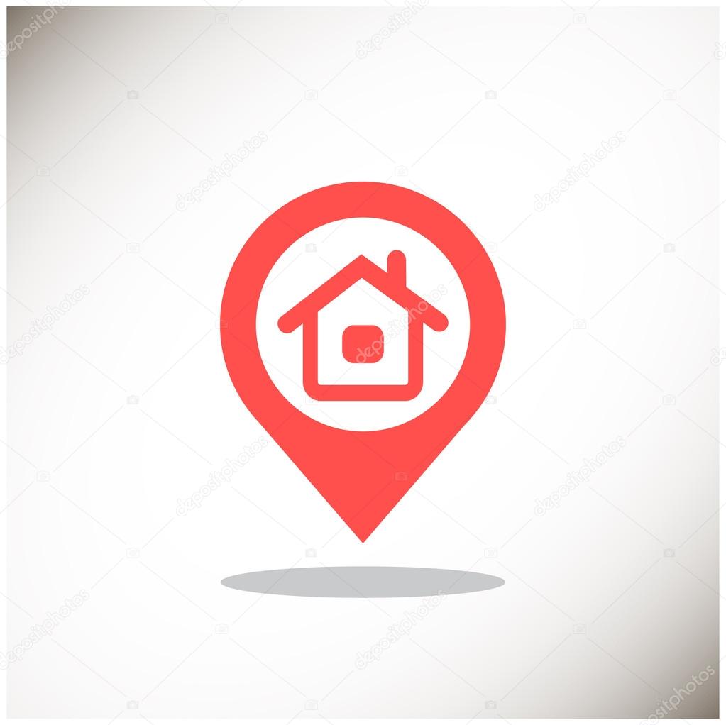 House location pointer simple icon