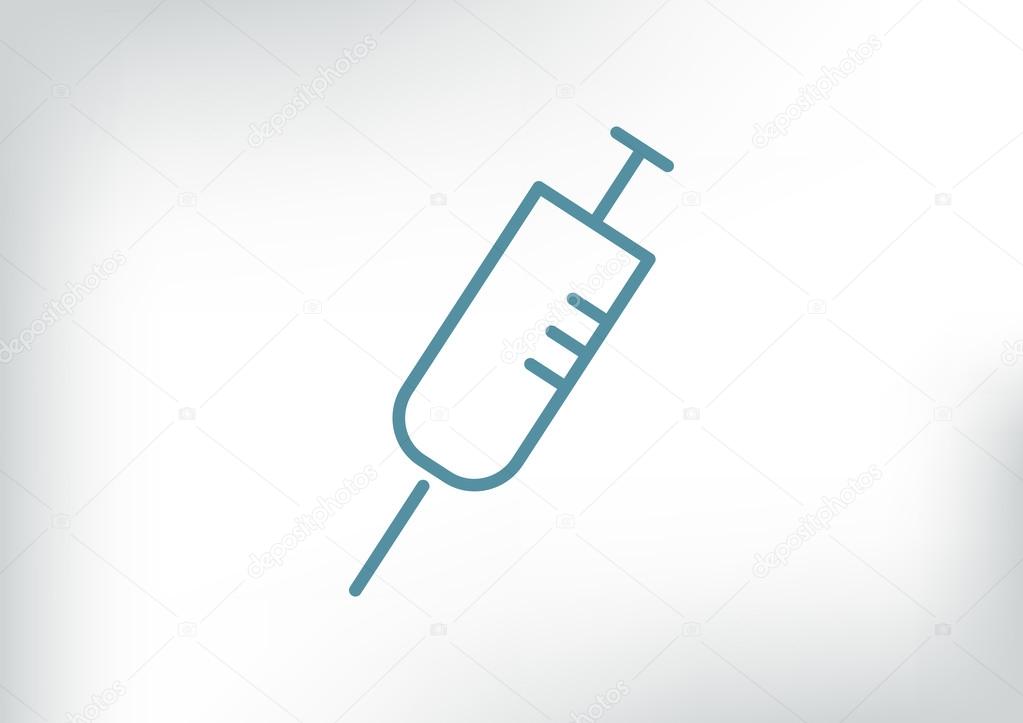 Simple syringe web icon