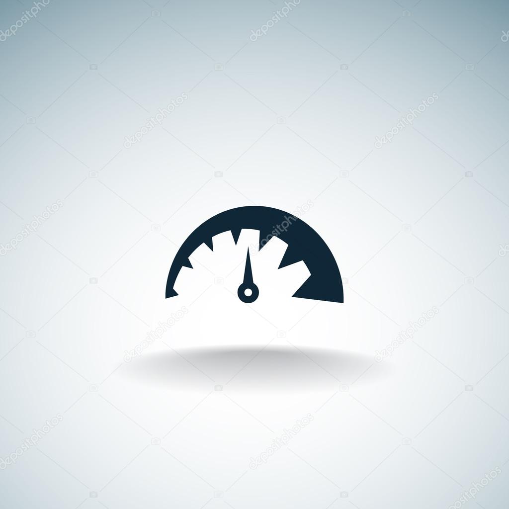 Simple speedometer web icon