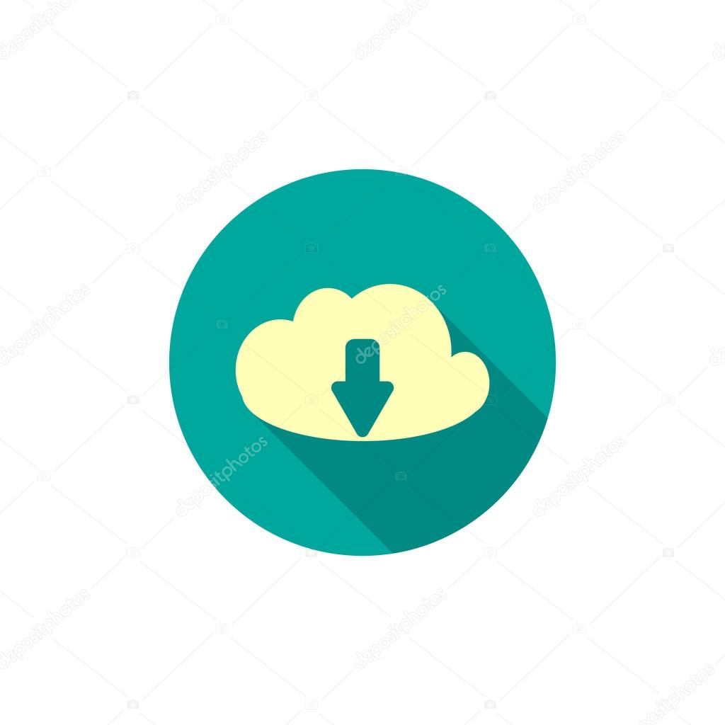 Cloud file download icon