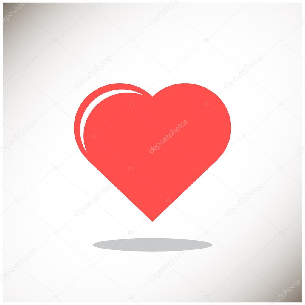 Simple heart web icon