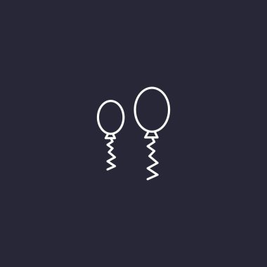 Balonlar anahat simgesini