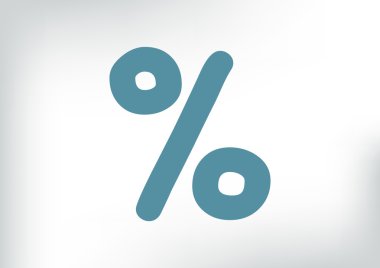 Basit yüzde simgesi simgesi