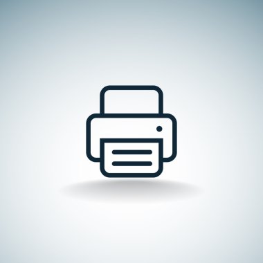 Kağıt web simgesi ile çalışma yazıcı