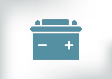 Basit araba pil web simgesi